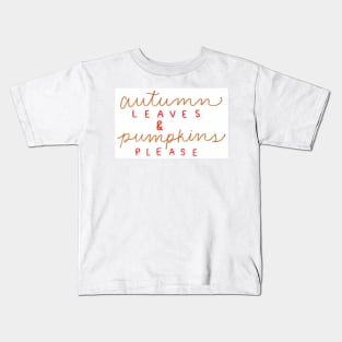 Fall Vibes Kids T-Shirt